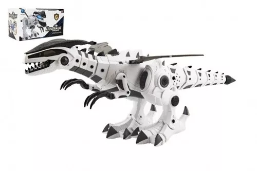 Chodící robot dinosaurus, se zvukem a světlem, plast, 40cm