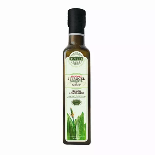 TOPVET Jitrocelový steviplus sirup - farmářský 250ml