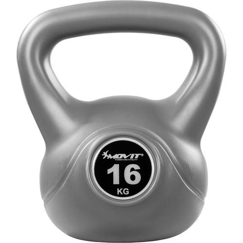 MOVIT® 16 kg Kettlebell šedá