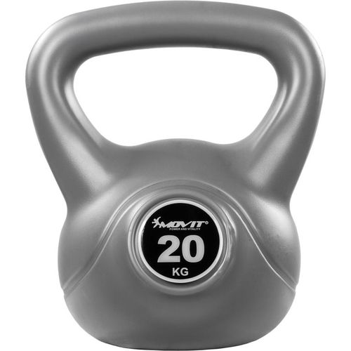 MOVIT® 20 kg Kettlebell šedá